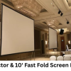 Dallas Projector & 10' Fast Fold Screen Rental