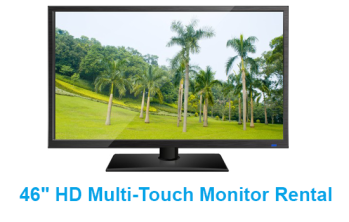46" HD Multi-Touch Monitor Rental in Dallas, TX