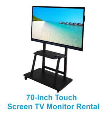 The Ultimate 70 Inch Touch Screen TV Monitor Rental in Dallas, TX